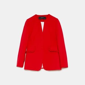 Zara Red Blazer